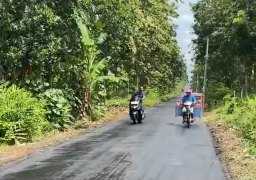 Akhir Penantian Warga Ringinsari, Jalan Lampon Kini Mulus Berkat Program CSR PT BSI