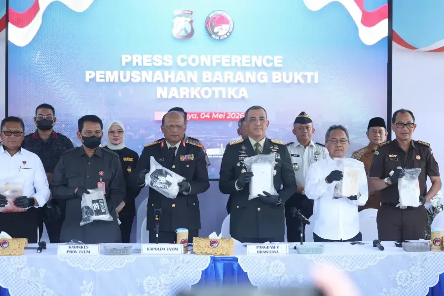 22 Kg Kokain Dimusnahkan, Sumenep Mulai Jadi Sorotan Polda Jatim