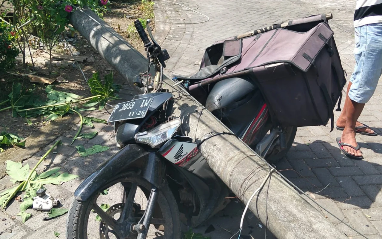 Hendak Ngantar Daging Ayam, Warga Jember Tewas Tertimpa Tiang Listrik