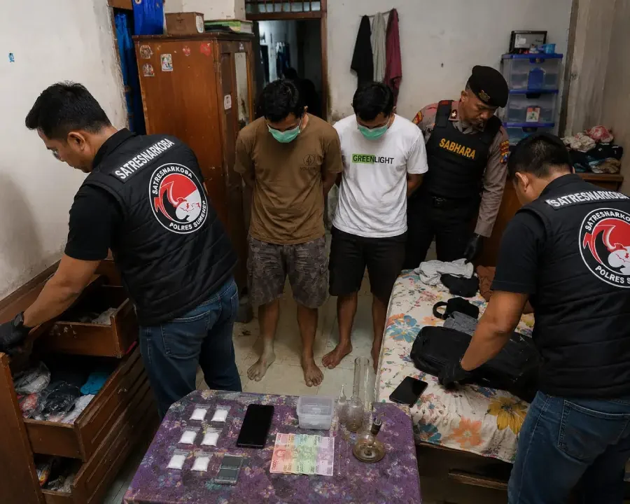 Diduga Jadi Tempat Transaksi dan Konsumsi Sabu, Rumah di Paberasan Digerebek Polisi