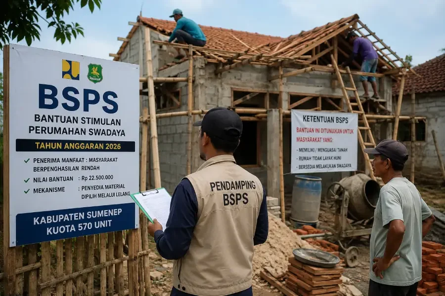 Tak Semua Warga Mau, Program BSPS Sumenep Terkendala Trauma Kasus Sebelumnya