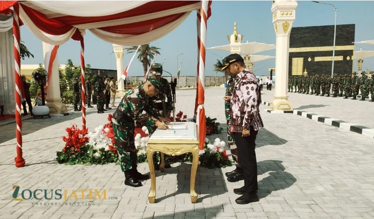 Penutupan TNI Manunggal Membangun Desa (TMMD) ke-129 Tahun 2026 di Kabupaten Sampang.