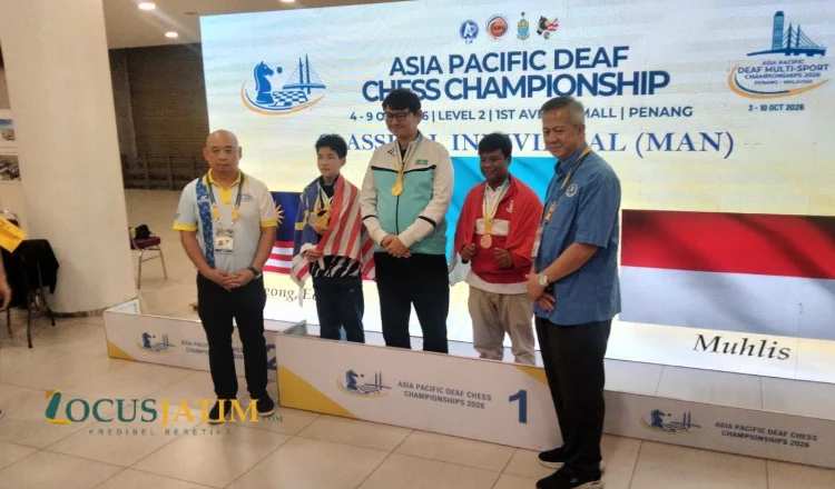 Muhlis, pecatur tunarungu asal daerah tersebut, berhasil mengharumkan nama Indonesia setelah meraih dua medali dalam ajang Asia Pacific Deaf Chess Championship 2026 di Penang, Malaysia.