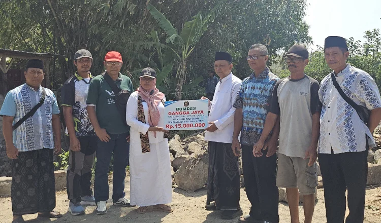 BUMDes Gangga Jaya menyisihkan dana sebesar Rp15 juta untuk membantu perbaikan saluran irigasi Talang Njepit.